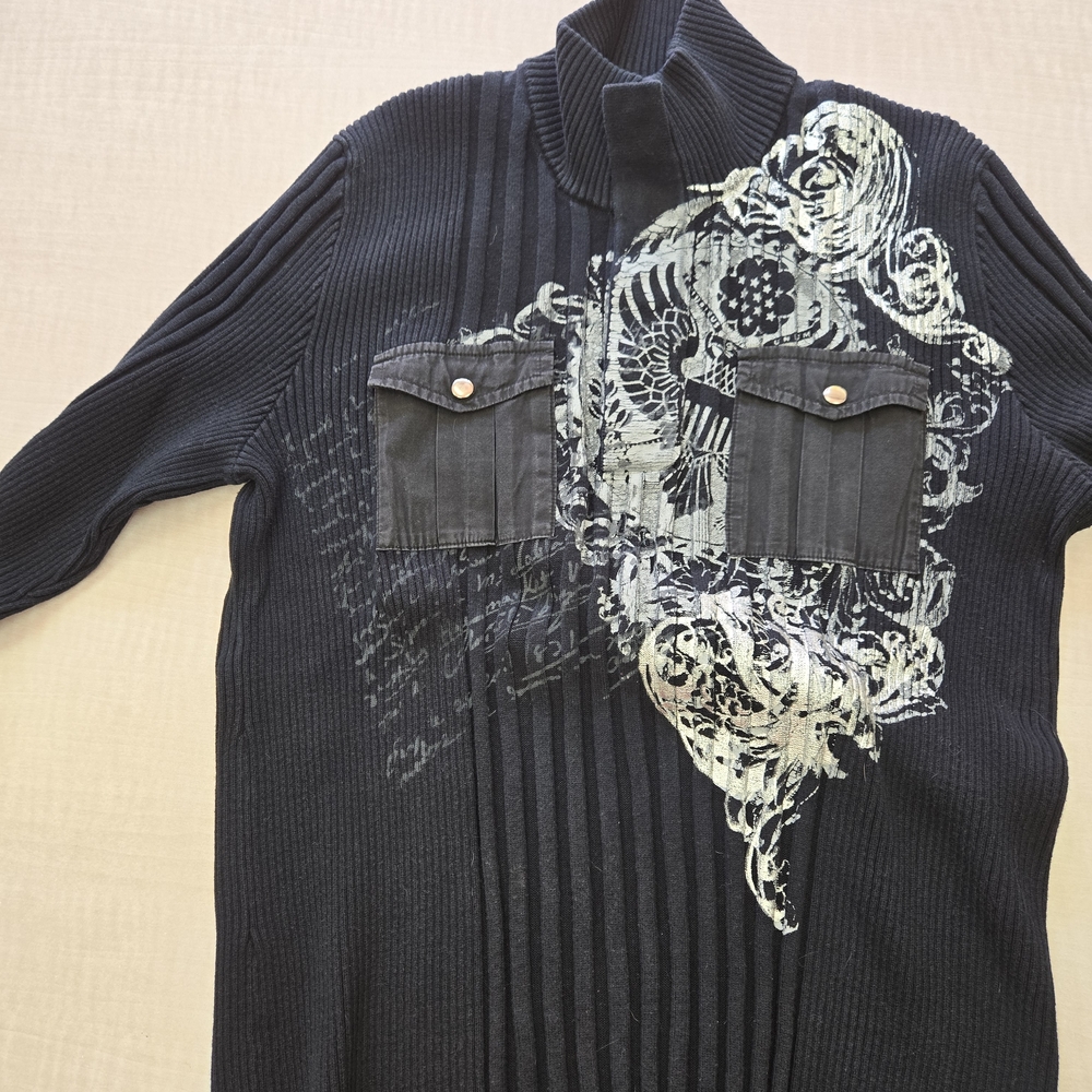 INC International Concepts Black Turtleneck Sweater